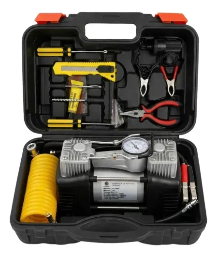 Compresor de Aire Portátil JD Extreme 150 PSI Doble Pistón 12V
