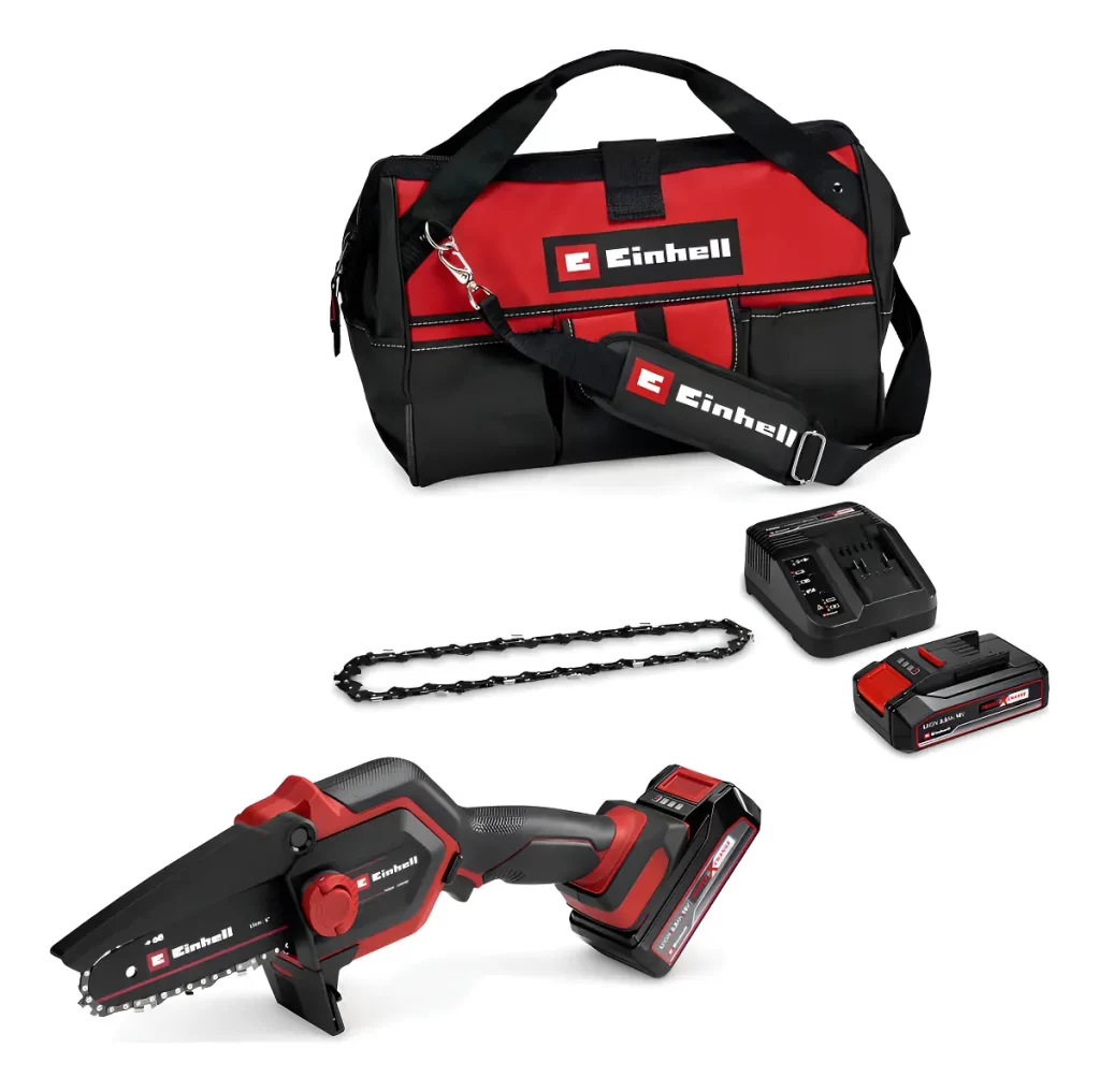 Motosierra de Poda Inalámbrica Einhell GE-PS 18/15 Li 18V Kit + Batería + Bolso