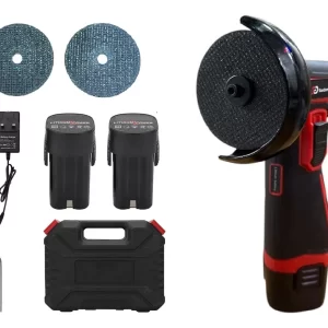 Mini Amoladora Angular Inalámbrica 21V 76mm 550W + 2 Baterías